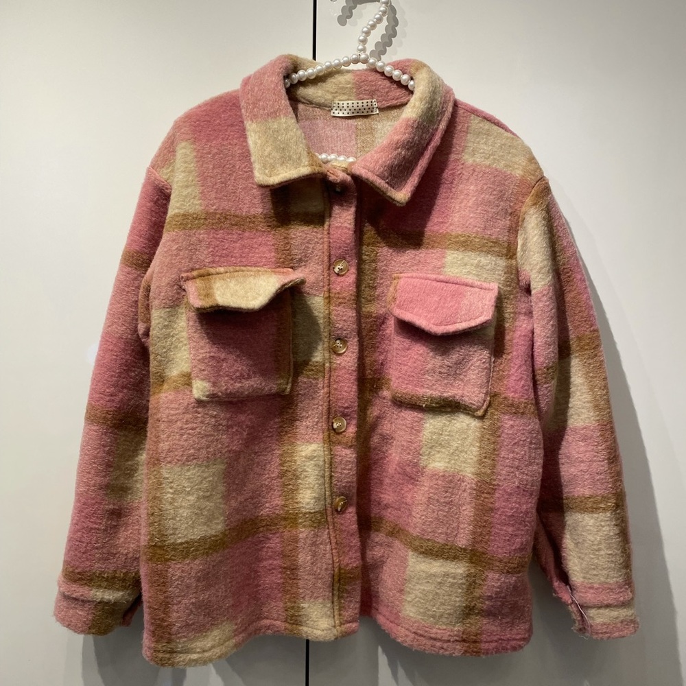 Fuzzy Shirt Jacket